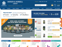 Tablet Screenshot of dodsonandhorrellpetfood.co.uk